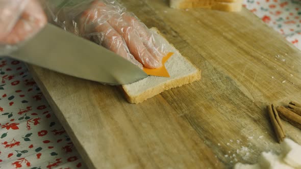 Cut Star Bread for Toast