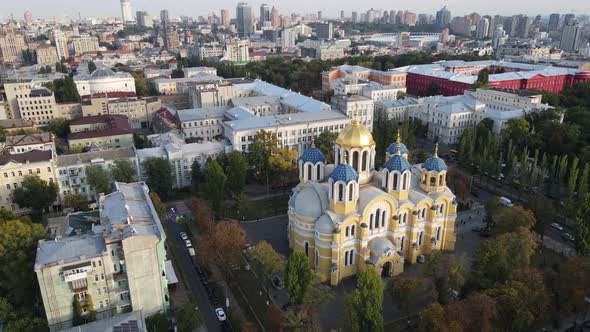 Kyiv - the Capital of Ukraine. Aerial View. Kiev