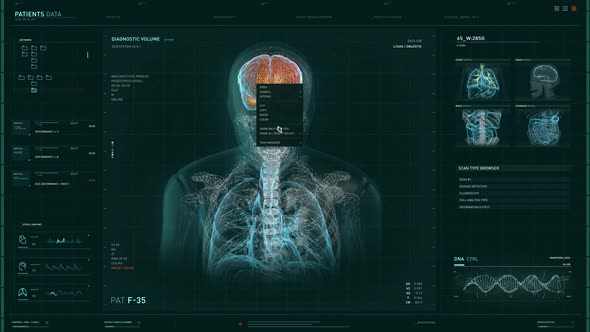 Future Medical Software User Interface For Patients Data Diagnostic Examination alt