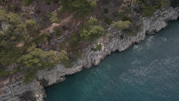 Rocky Cliff on the Adriatic Coast