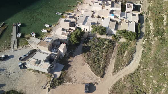 Aerial View of Inland Sea in Gozo