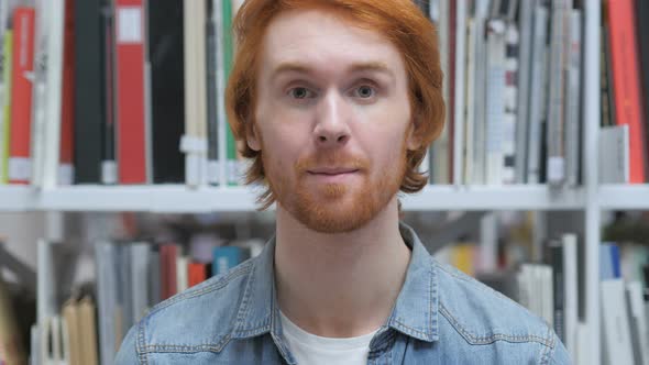 Redhead Man Talking to Camera, Online Video Chat