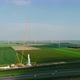 Wind farm under construction, Almere, Nederland - VideoHive Item for Sale