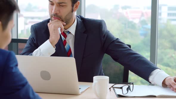 Job Seeker in Job Interview Meeting with Manager