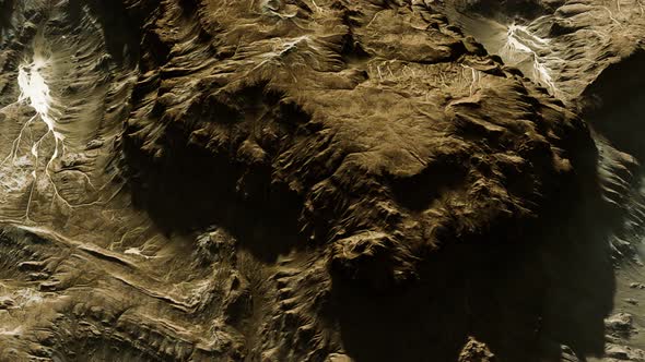 View of the Alien Planet Landscape