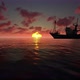 A fishing boat at sunset 4K - VideoHive Item for Sale