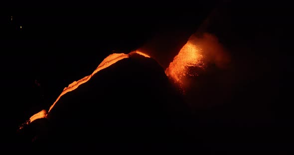 Cumbre Vieja volcanic eruption in La Palma Canary Islands 2021