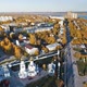 Aerial video of autumn city - VideoHive Item for Sale