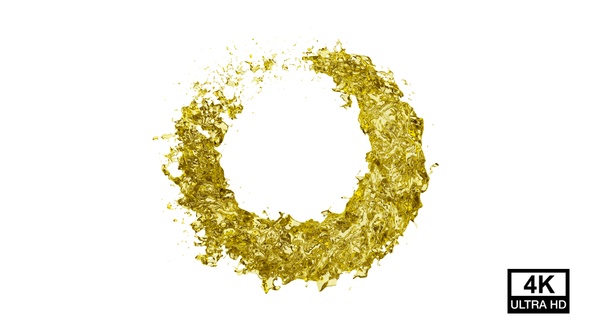 Oil Circle Splash 4K alt