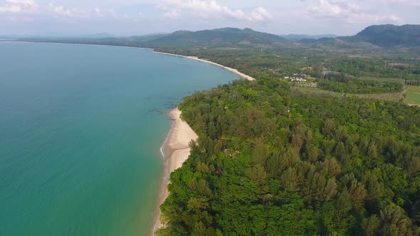 Aerial Video of Beach and Sea in Thailand