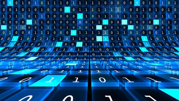 Binary Code Digital Background  alt