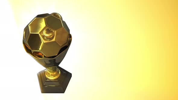 3D Sports Award with Yellow Background 2