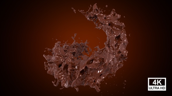 Chocolate Splash Spiral 4K