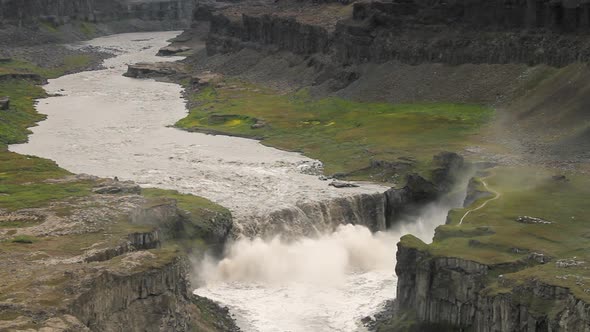 Hafragilsfoss Waterfall in Iceland