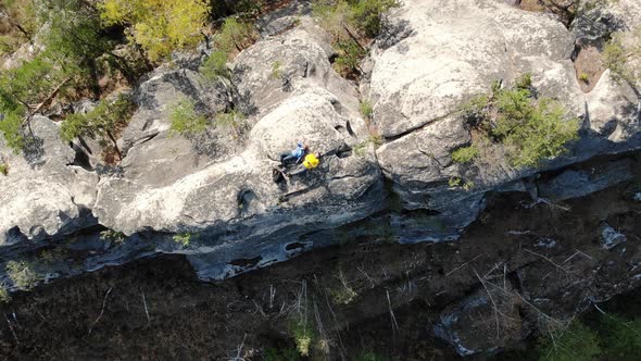 Aerial View of the Rocky Massif Arakul Shikhany Ural