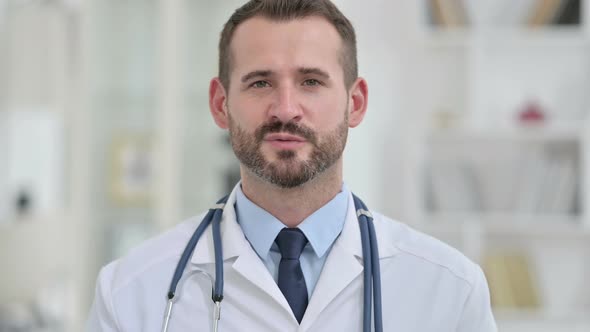 Portrait of Doctor Talking on Video Call 