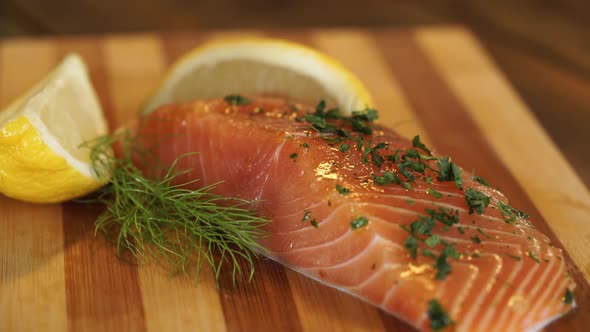 Salmon Lemon and Herbs