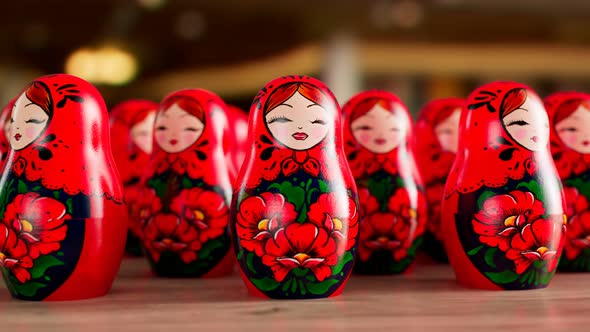 The infinite number of cute traditional matryoshka dolls.  Talking Babushkas.