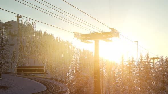 Empty Ski Lift