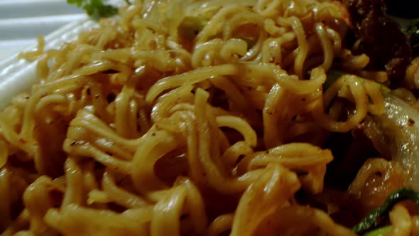 Vietnamese Rice Noodles with Beef and Fresh Beef Soup Stewed in Traditional Vietnamese Style