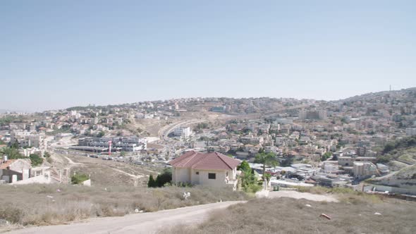 Overview of an Arab city in Israel
