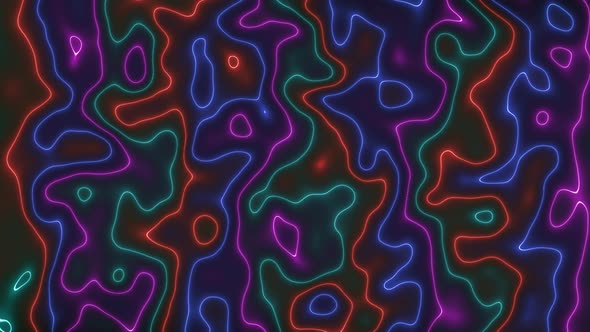 Red Blue Pink Cyan Neon Light Marble Liquid Animated Background