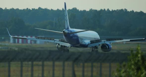 Belavia Plane Goes to Disembark Passengers at the Terminal