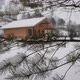 Spruce Branch on the Background of a Wooden House - VideoHive Item for Sale