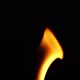 Beautiful fire flames isolated on black background in slow motion - VideoHive Item for Sale