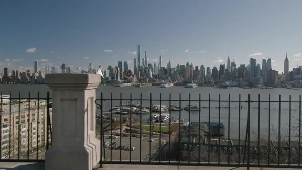 Manhattan New York City Skyline in the Daytime, View from New Jersey