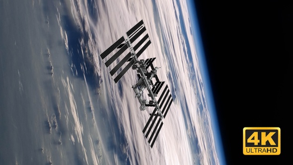 Space Station On The Orbit