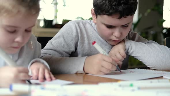 Children draw and dream of becoming artists