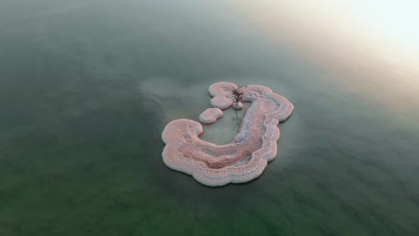 Aerial Footage of Dead Sea Coastline