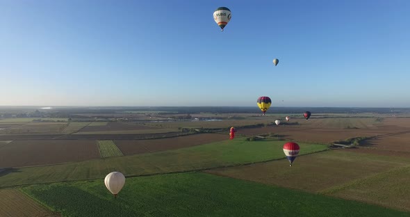 AERIAL: Hot air balloons in Portugal