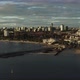 Beautiful Sunset Drone Footage of St Kilda Beach Melbourne City Australia - VideoHive Item for Sale