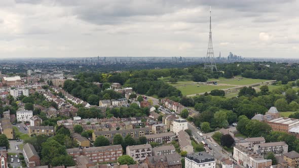 Suburbs of London. Crystal Palace Radio Tower