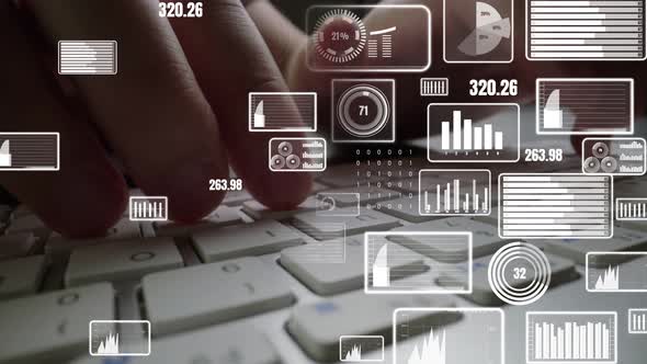 Creative Visual of Business Big Data and Finance Analysis on Computer