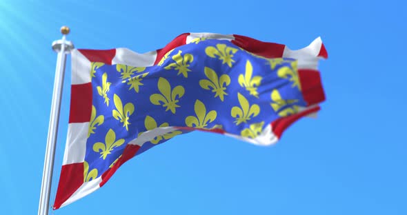 Indre Et Loire Flag, France