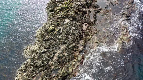 Aerial View of the Reef By Carrickfad at Narin Beach By Portnoo County Donegal, Ireland