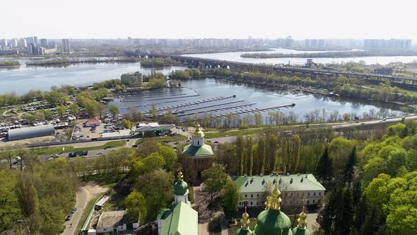 View of the Dnieper River From the Botanical Garden