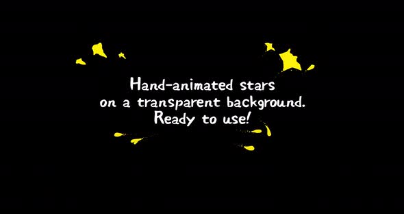 Hand drawn animated stars