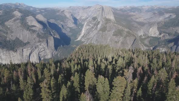 Aerial view of Yosemite National Park, California, USA