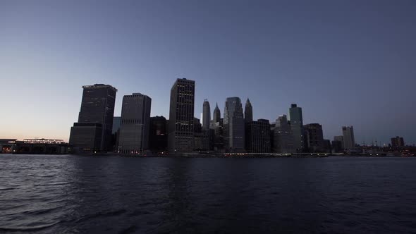 Waterfront skyscrapers in Downtown Manhattan, New York City, New York, USA