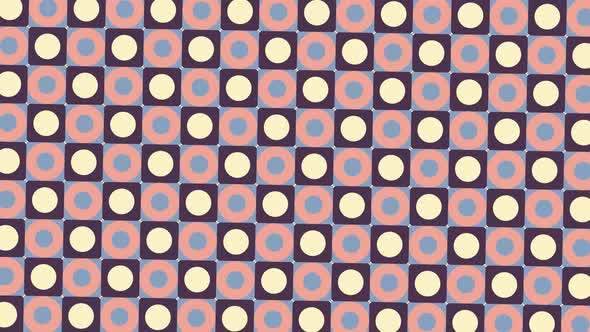 Geometric mosaic with square tiles in minimal dynamic pattern. Motion graphic background alt