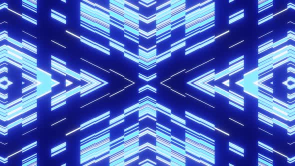 Blue Party Background Mosaic Vj Loop HD