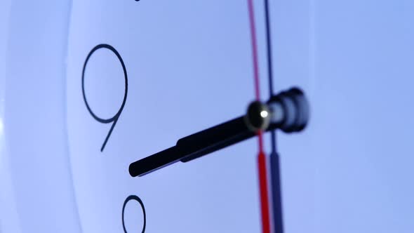 Round Office Clock Close Up