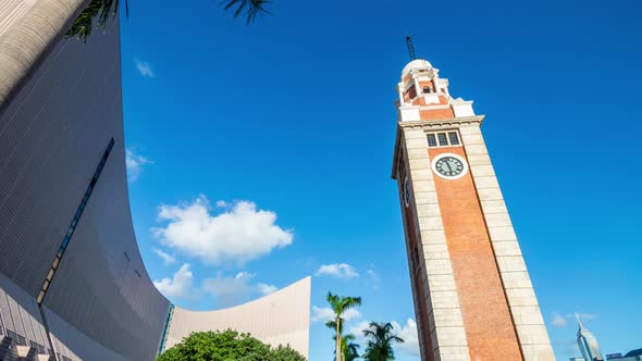 Hong Kong clock tower in Tsim Sha Tsui