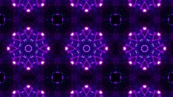 Vj Purple Kaleidoscope Light Loop 4K 07