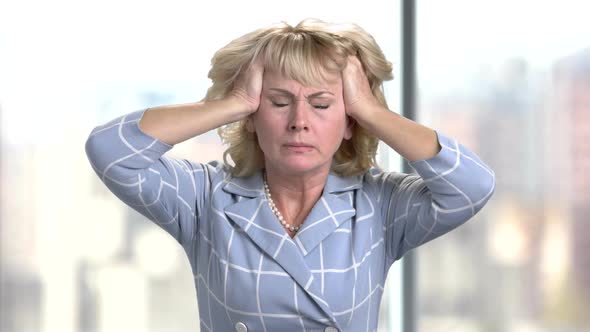 Mature Woman Having Headache