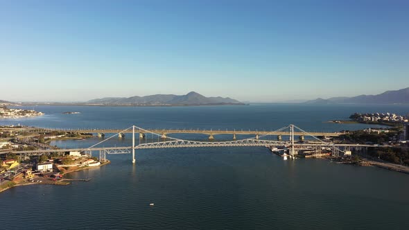 Florianopolis Beach Brazil. International tourism landmark.